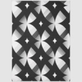 Decoupage Geometric Black White Abstract Pattern  Seidenpapier (Vorderseite)