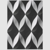 Decoupage Geometric Black White Patterns Contrast  Seidenpapier (Vorderseite)