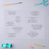 Decoupage Gewebe mit christlichen Gebeten Seidenpapier (Basteln)