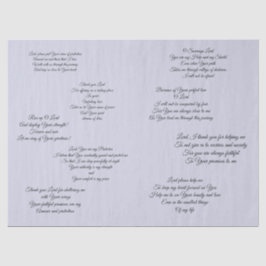 Decoupage Gewebe mit christlichen Gebeten Seidenpapier