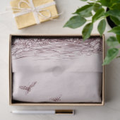 Decoupage Ghost vergewaltigt in rosa Spitzen Hallo Seidenpapier (Geschenk)