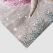 Decoupage Girl Dressed Weihnachtskleid Seidenpapier (Ausschnitt)