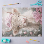 Decoupage Girl Dressed Weihnachtskleid Seidenpapier (Basteln)