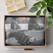 Decoupage Girl Punk Rock Singer Konzert Seidenpapier (Geschenk)