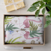 Decoupage Girly Glitzer Boho Flamingo Tissue Paper Seidenpapier (Geschenk)