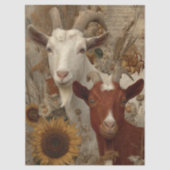 Decoupage Goat Rustic Farm 18x24 Canvas  Seidenpapier (Vorderseite)