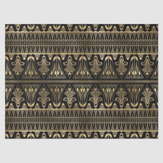 Decoupage Gold and Black Art Decoupage Seidenpapier (Vorderseite)