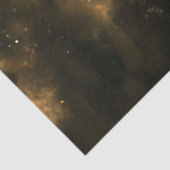 Decoupage Golden Cross Piercing durch Dunkelheit Seidenpapier (Ausschnitt)