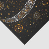 Découpage Golden Kangaroo Aboriginal Dot Art Seidenpapier (Ausschnitt)