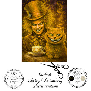 Decoupage Golden Tea Magier Unartiger Kater  Seidenpapier