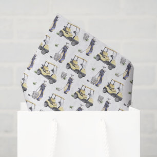 Decoupage Golf Birthday Party Seidenpapier