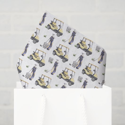 Decoupage Golf Birthday Party Seidenpapier (Geschenktüte)