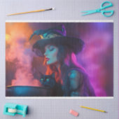 Decoupage Good Hexe Kochen Brew gefärbtes Rauch Seidenpapier (Basteln)