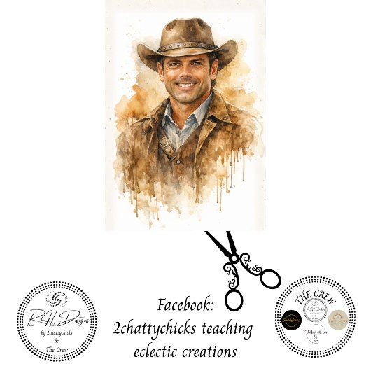 Decoupage Good Sherriff Clay Boone Seidenpapier