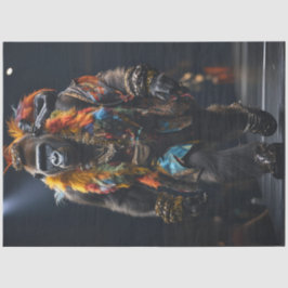 Decoupage Gorilla Fashion Runway Bold Farben Seidenpapier