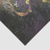 Decoupage Gothic Elegant Abbildung Swirren Farbe Seidenpapier (Ausschnitt)