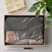 Decoupage Gothic Elegante Bronze Toned Skull Seidenpapier (Geschenk)