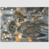 Decoupage Gothic Elegante Skeleton Seidenpapier (Vorderseite)