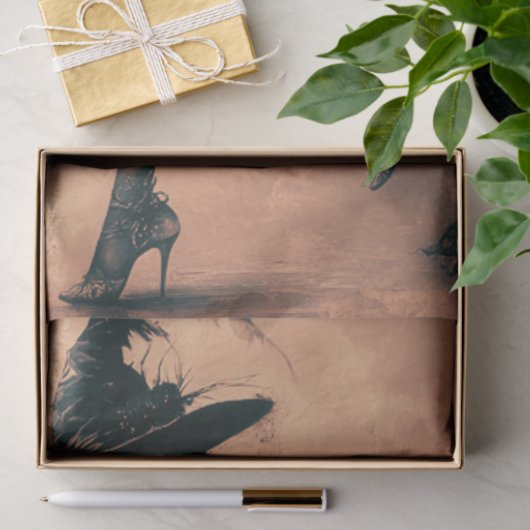 Decoupage Gothic Fantasy Witch monochrome Effekte Seidenpapier (Geschenk)