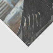 Decoupage Gothic Good Angel White Dress Black Wing Seidenpapier (Ausschnitt)