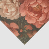 Decoupage Gothic Grace Skeleton Peach Cream Blume Seidenpapier (Ausschnitt)