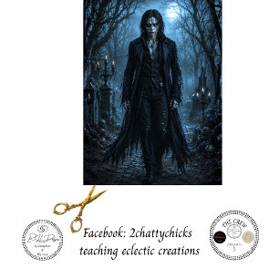 Découpage-Gothic-Halloween-Wanderer-Kunst Seidenpapier