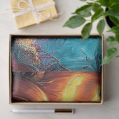 Decoupage Gothic Haunted House Jack-O-Lanterns  Seidenpapier (Geschenk)