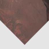 Decoupage Gothic Lady in RED Seidenpapier (Ausschnitt)