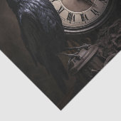 Decoupage Gothic Ravens mit Uhr Seidenpapier (Ausschnitt)