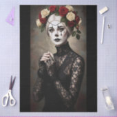 Decoupage Gothic Rose Queen – Dark Romantic Art  Seidenpapier (Basteln)