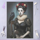 Decoupage Gothic Rose Queen – Dark Romantic Art  Seidenpapier (Basteln)
