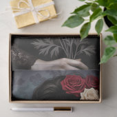 Decoupage Gothic Rose Queen – Dark Romantic Art Seidenpapier (Geschenk)