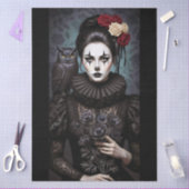 Decoupage Gothic Rose Queen – Dark Romantic Art Seidenpapier (Basteln)