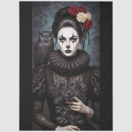 Decoupage Gothic Rose Queen – Dark Romantic Art  Seidenpapier