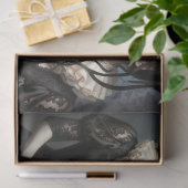 Decoupage Gothic Rose Queen – Dark Romantic Art  Seidenpapier (Geschenk)