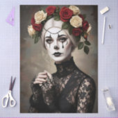 Decoupage Gothic Rose Queen – Dark Romantic Art Seidenpapier (Basteln)
