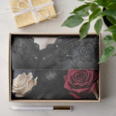 Decoupage Gothic Rose Queen – Dark Romantic Art  Seidenpapier (Geschenk)