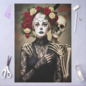 Decoupage Gothic Rose Queen – Dark Romantic Art  Seidenpapier (Basteln)
