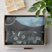 Decoupage Gothic Skeleton Bride Bicycle White Schl Seidenpapier (Geschenk)