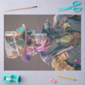 Decoupage Gothic Skeleton Prism Bones Seidenpapier (Basteln)