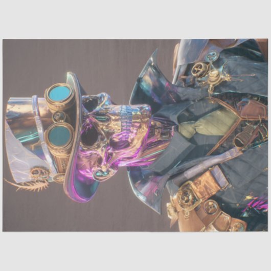 Decoupage Gothic Skeleton Prism Bones Seidenpapier (Vorderseite)