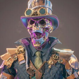 Decoupage Gothic Skeleton Prism Bones Seidenpapier