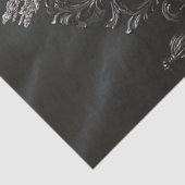 Decoupage Gothic Skeleton Queen Black Chair Seidenpapier (Ausschnitt)