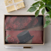 Decoupage Gothic Skeleton Romantic Couple Dance Seidenpapier (Geschenk)