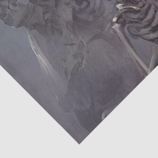 Decoupage Gothic Skelton Dancers Lilac Dress Seidenpapier (Ausschnitt)