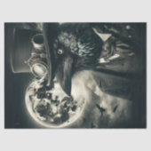 Decoupage Gothic Steampunk Raven Mystical Moon Seidenpapier (Vorderseite)