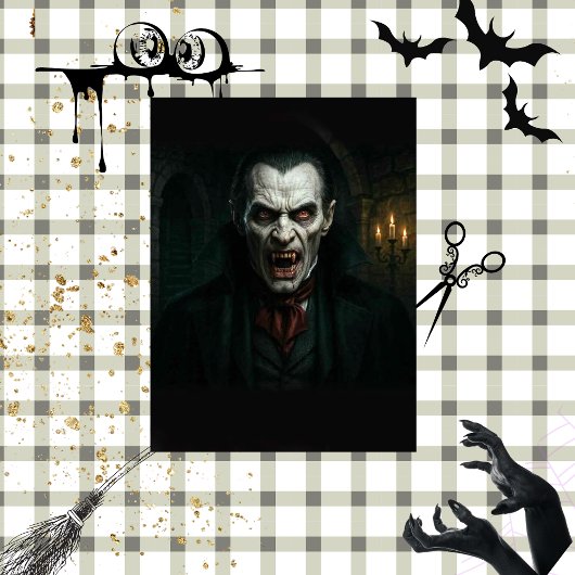 Decoupage Gothic Vampire Art Seidenpapier