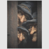 Decoupage Gothic Witches Peeking Art  Seidenpapier (Vorderseite)