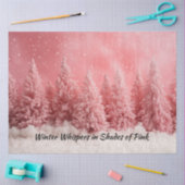 Decoupage Gradient Pink Hues Weihnachtsschnee Seidenpapier (Basteln)