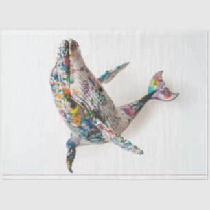 Decoupage Graffiti Dolphin Seidenpapier